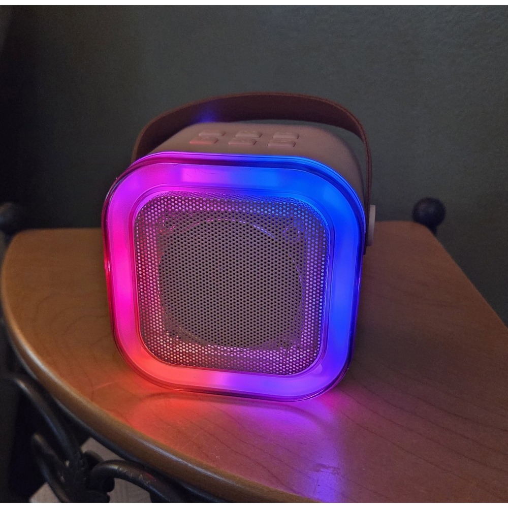Pink Bluetooth Karaoke Speaker Only - Tested & Works